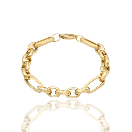 BRACCIALE ROLO' MAGLIE ALTERNATE TONDE E ALLUNGATE