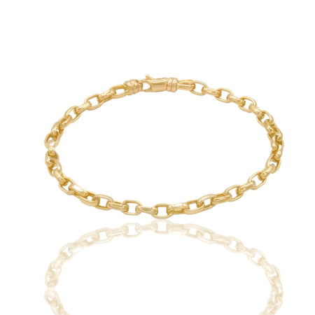 Bracciale Oro Giallo Oro 18 carati Rolo' Solo Oro cm 19