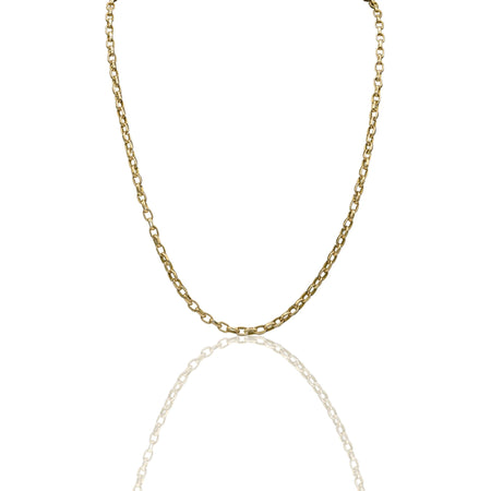 Collana Oro Giallo Oro 18 carati Rolo' Solo Oro cm.70