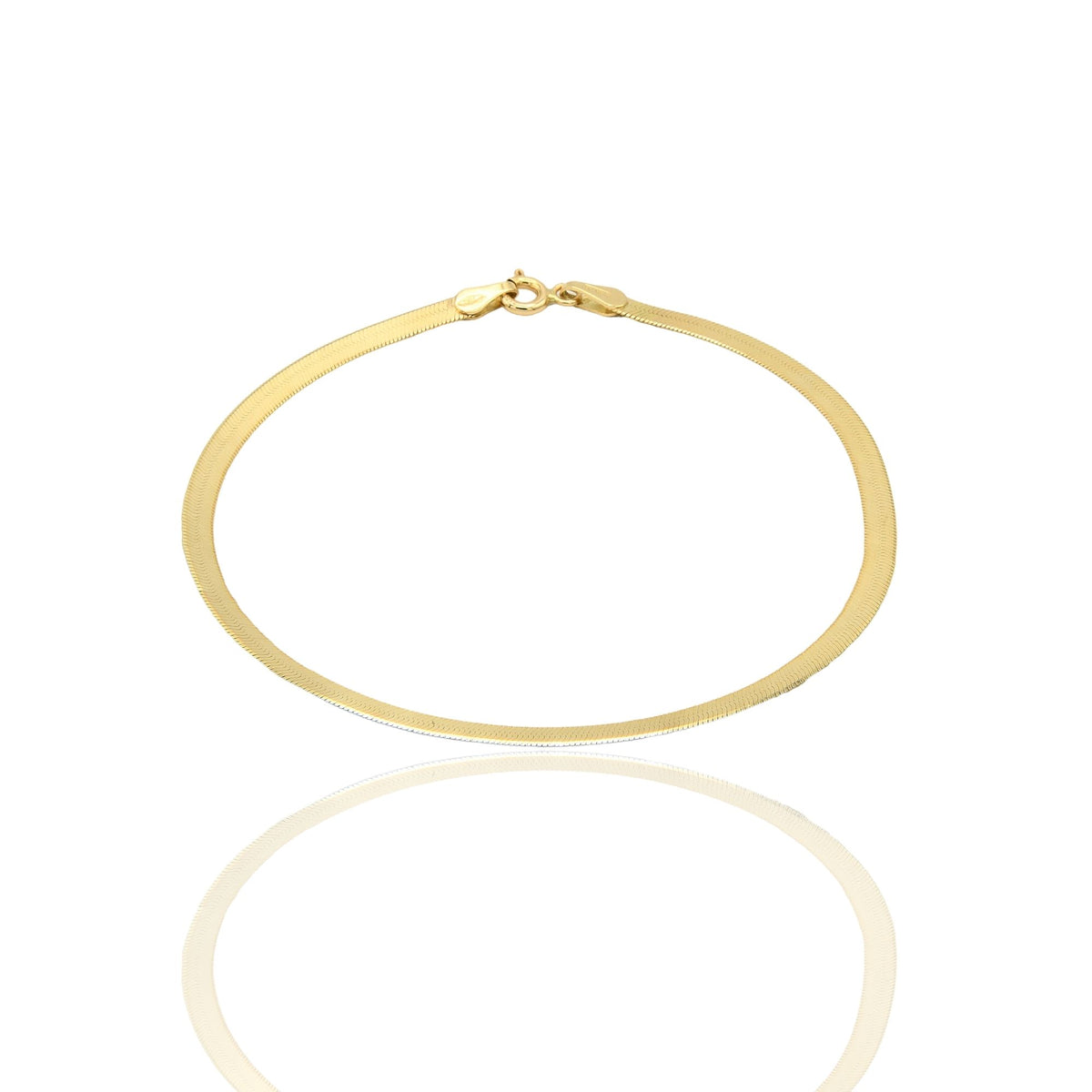Bracciale Oro Giallo Oro 18 carati Piattina Flex Solo Oro Spessore mm.4