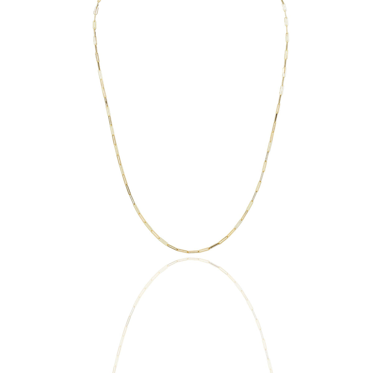 Collana Oro Giallo Oro 18 carati Maglia Rettangolare Modello Ferragni Solo Oro cm.60