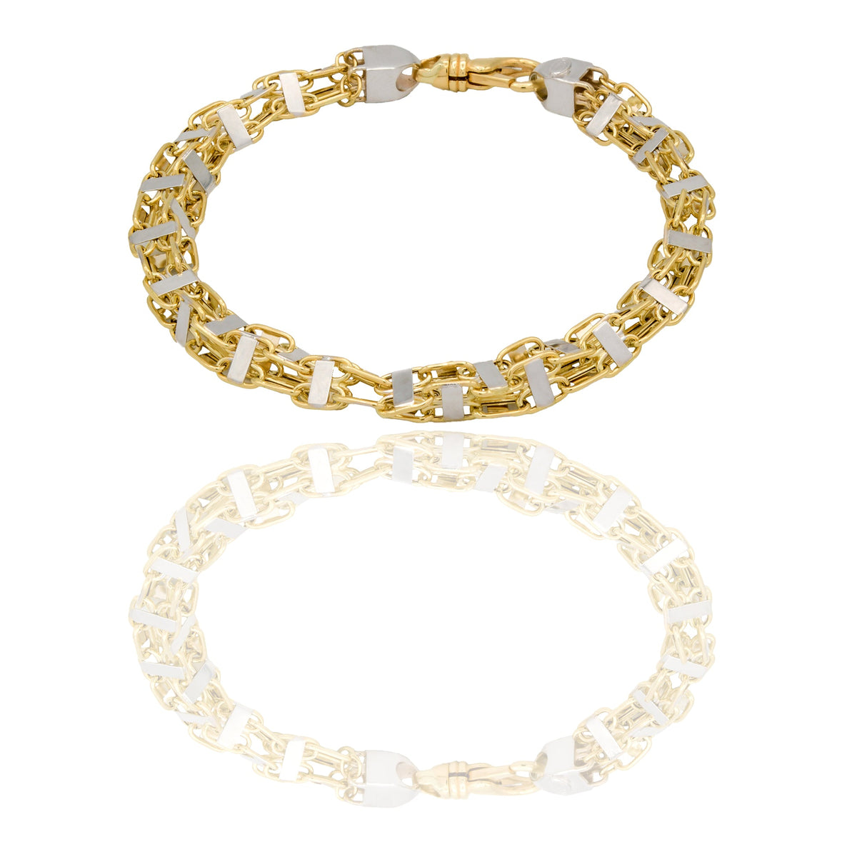 Collane Oro Giallo, Oro Bianco Microfusione  Solo Oro 22,5 cm