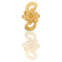 Anello Oro Giallo Oro 18 carati Fiore Solo Oro cm 1,5 spessore gambo 2,50 lunghezza fiore 3,4 cm