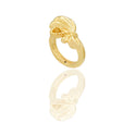 Anelli Oro Giallo Elettroformato  Solo Oro spessore gambo 4 mm. lunghezza 2,8 cm larghezza 1,7 cm.