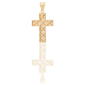 CIONDOLO CROCE DIAMANTATO CON CRISTO
