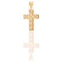 CIONDOLO CROCE DIAMANTATO CON CRISTO