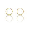 Orecchini Oro Giallo Oro 18 carati Cerchio Chiusura A Scomparsa  Solo Oro Spessore mm 1,5 diametro interno cm.2